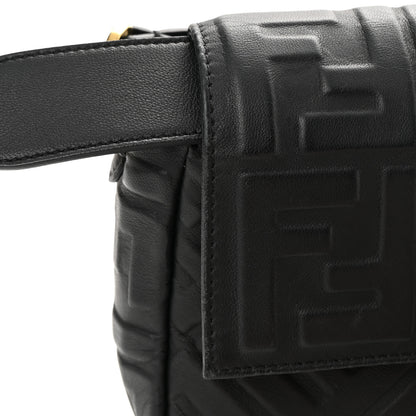 Fendi Nappa FF 1974 Embossed Baguette Black 15 of 16