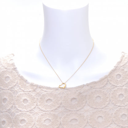 Tiffany 18k Gold Open Heart Pendant Elsa Peretti Necklace 2 of 5