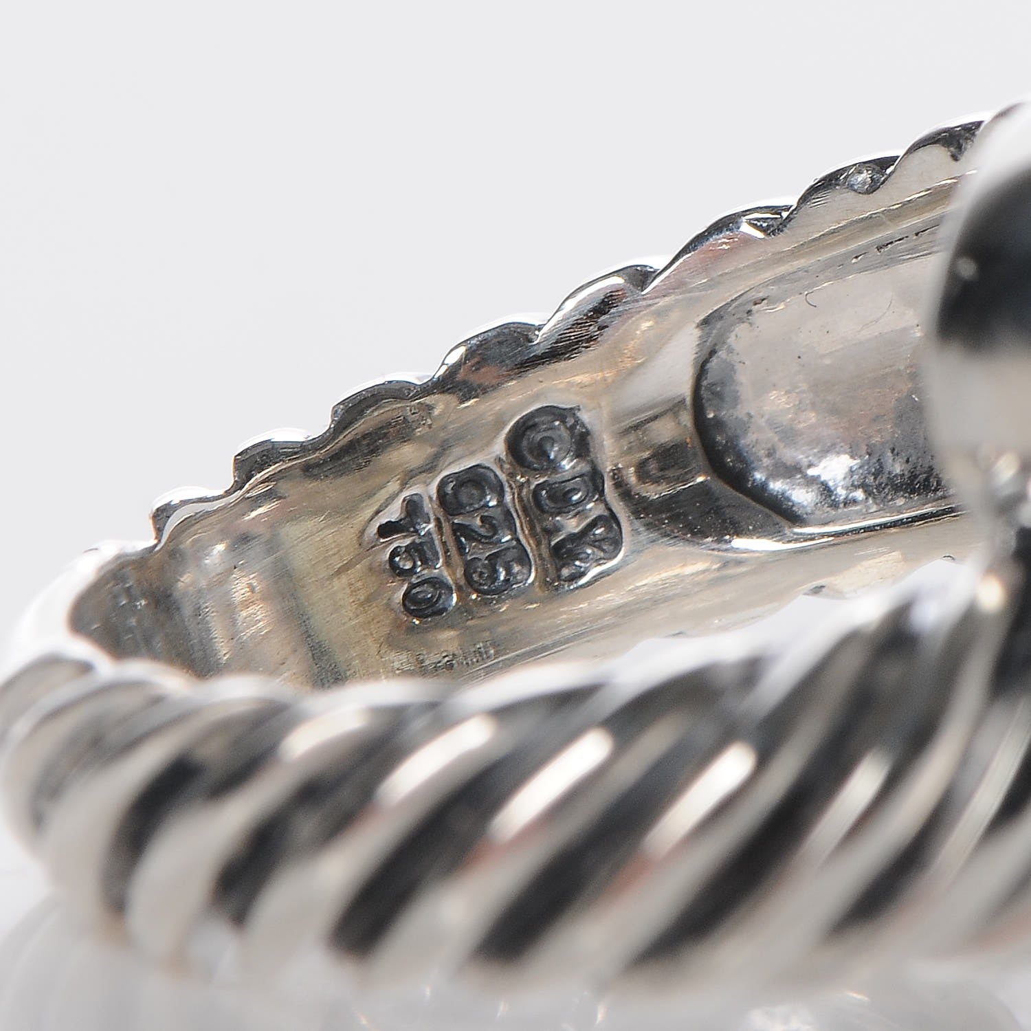 David Yurman Sterling Silver 18K Gold Smoky Quartz Prasiolite Bypass Renaissance Ring 6.25 3 of 5