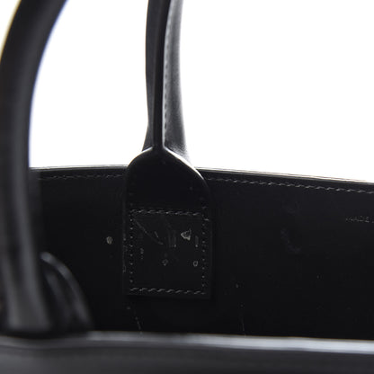 Celine Canvas Calfskin Small Vertical Cabas Black 9 of 12