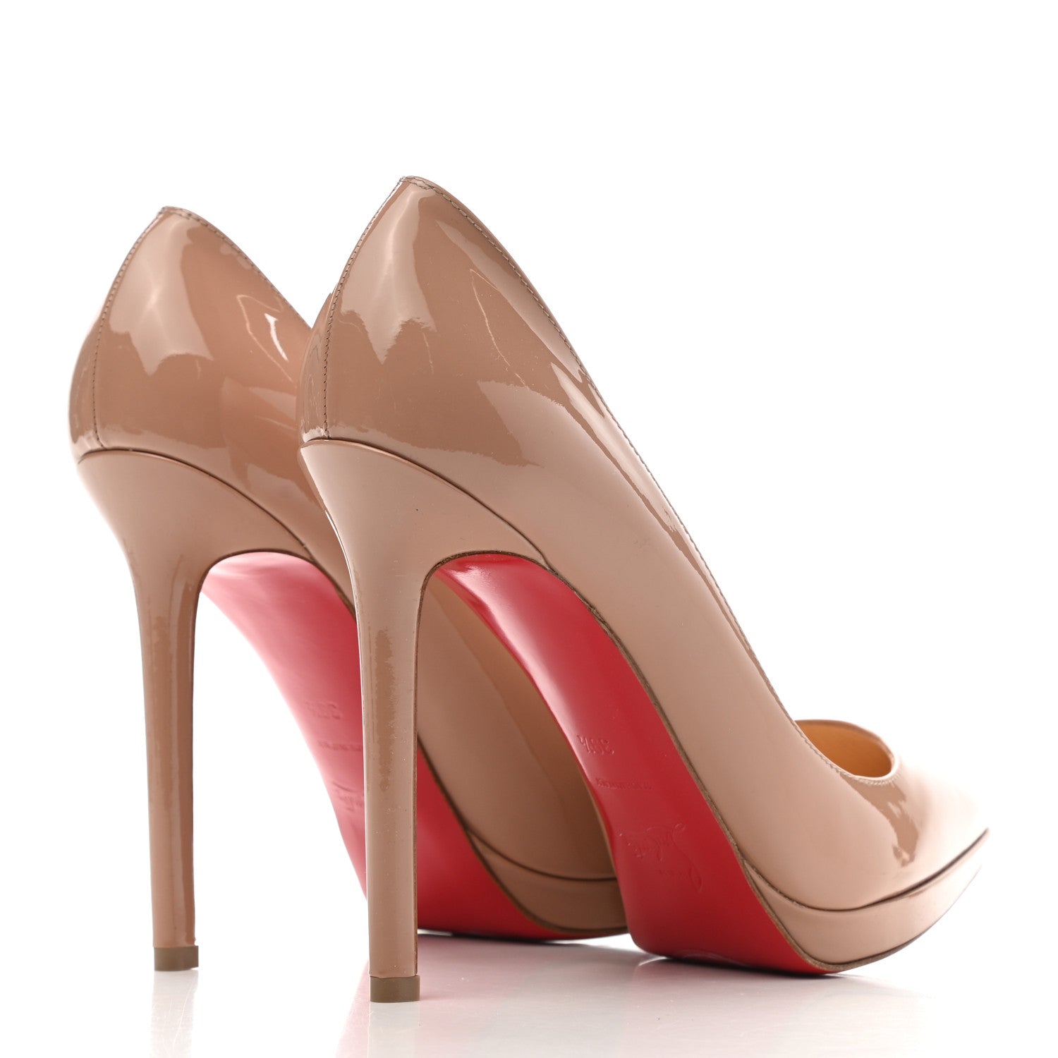 Christian Louboutin Patent Pigalle Plato 120 Pumps 39.5 Nude 4 of 8