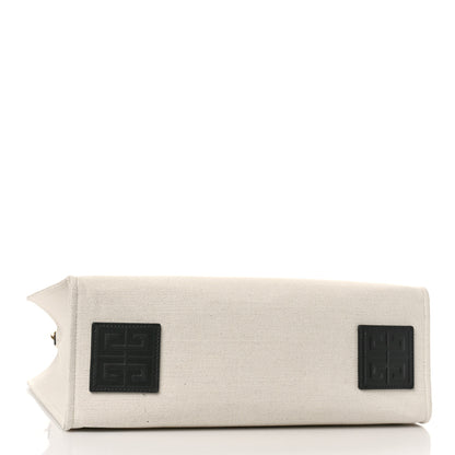 Givenchy Canvas Medium Tote Beige Black 4 of 8