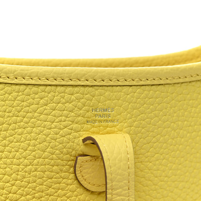 Hermes Taurillon Clemence Evelyne TPM Lime 6 of 11