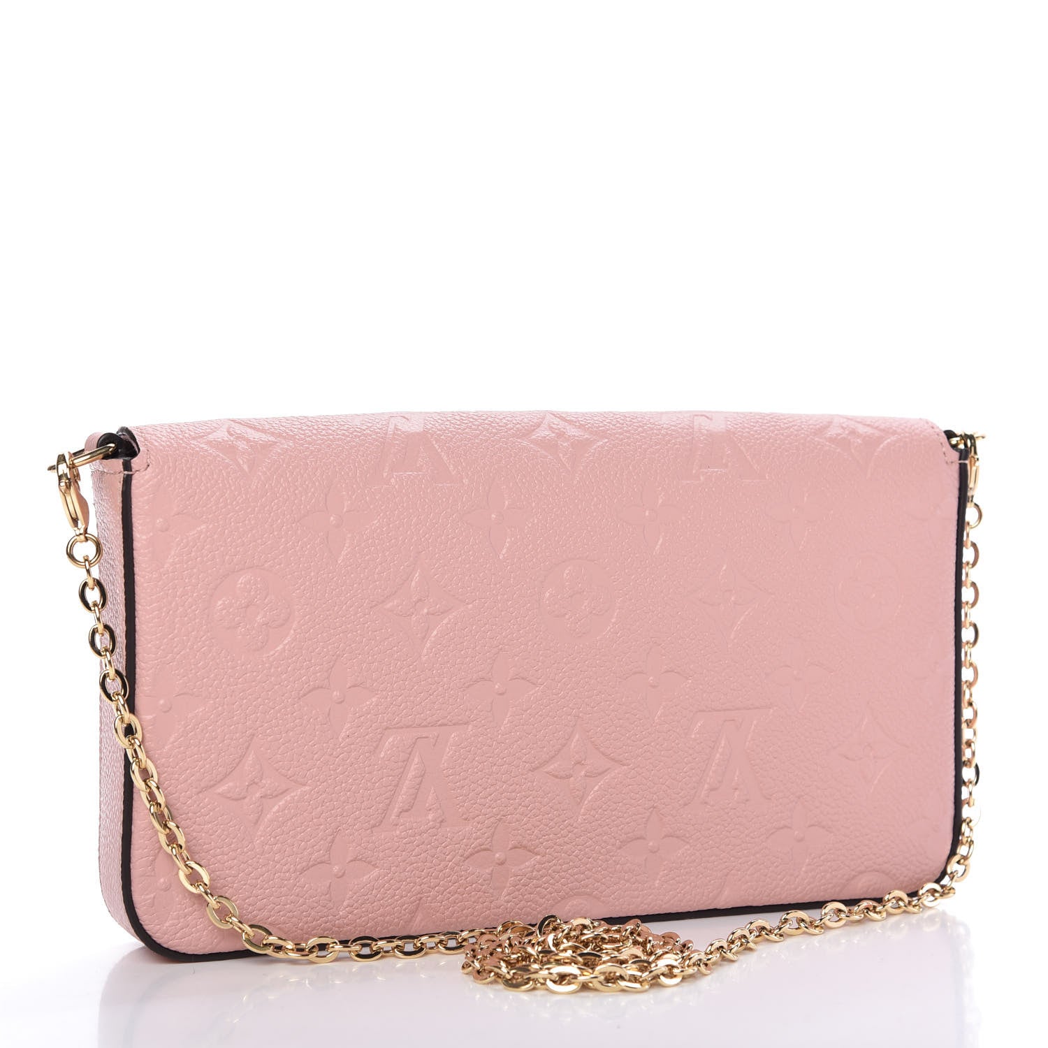 Louis Vuitton Empreinte Pochette Felicie Chain Wallet Rose Poudre 3 of 11