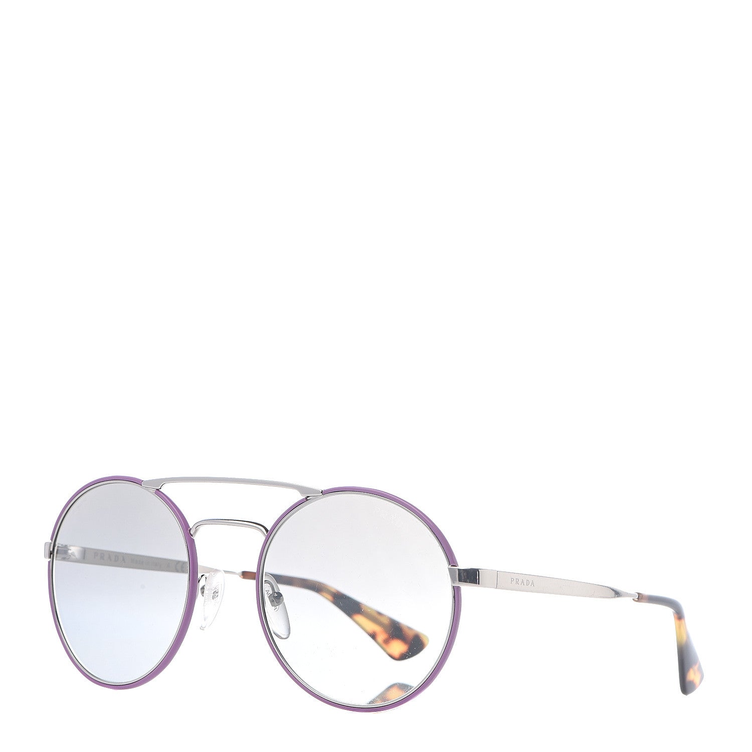 Prada Round Sunglasses SPR51S Purple 1 of 6