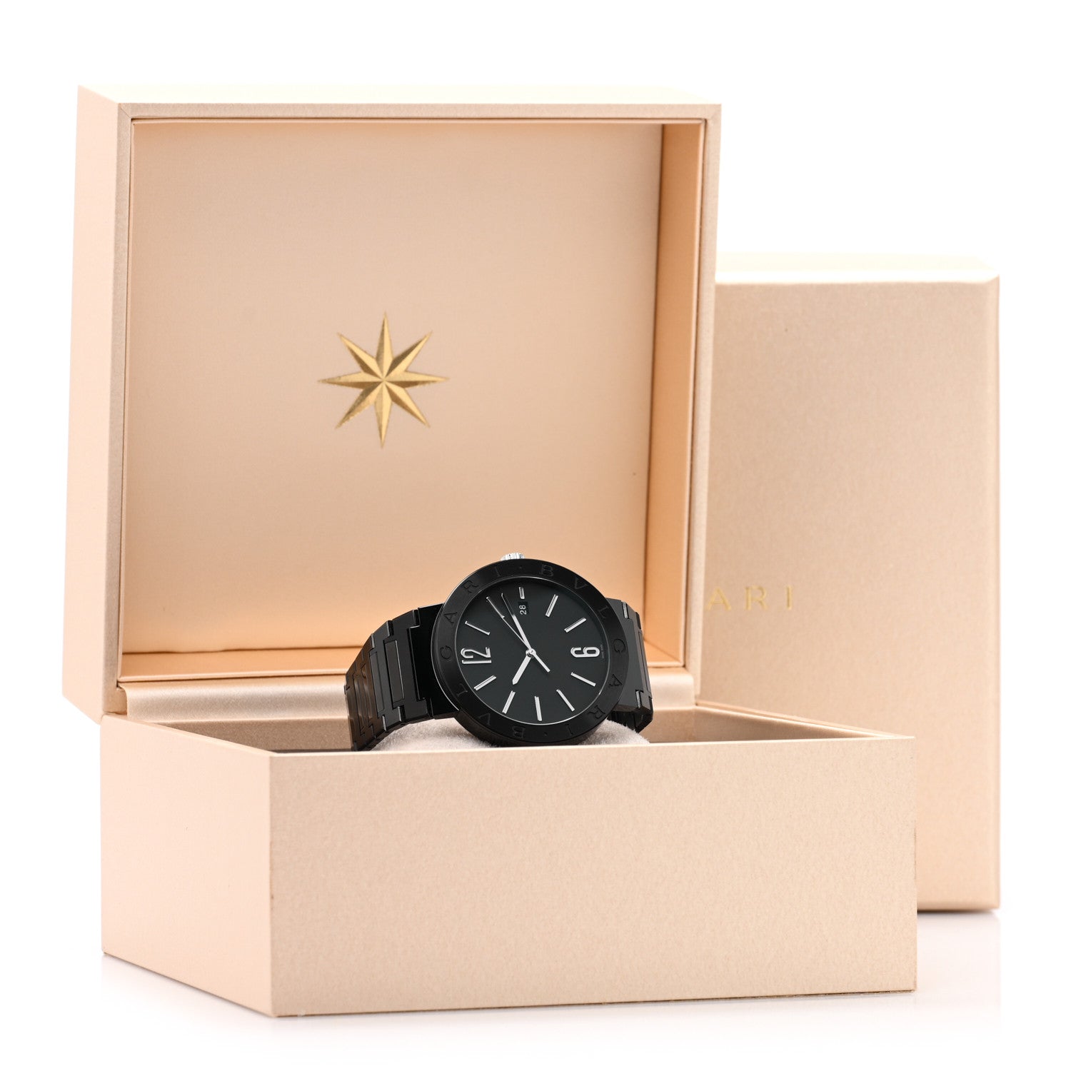 Bulgari Stainless Steel 41mm Automatic Watch Black 5 of 5
