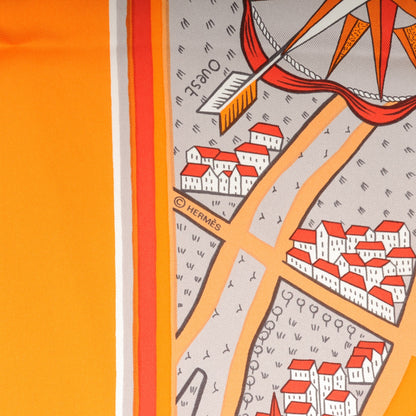 Hermes Silk Les Amoureux de Paris Scarf 90 3 of 6