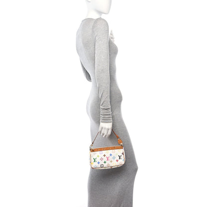 Louis Vuitton Monogram Multicolor Pochette Accessories White 2 of 14