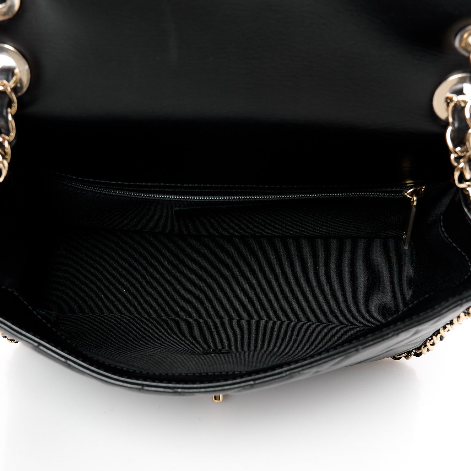 Chanel Crumpled Calfskin Medium Chain All Over Flap Black 5 of 11
