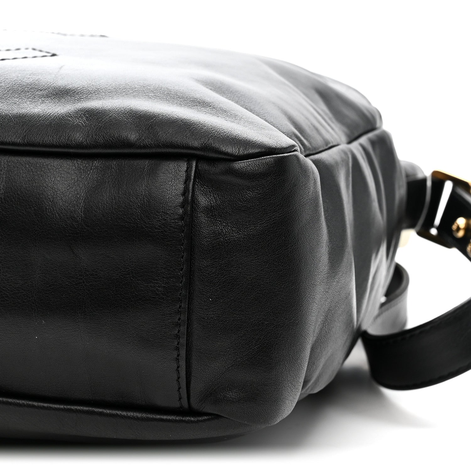 Chanel Glazed Calfskin Medium Rodeo Drive Tote Black 10 of 10