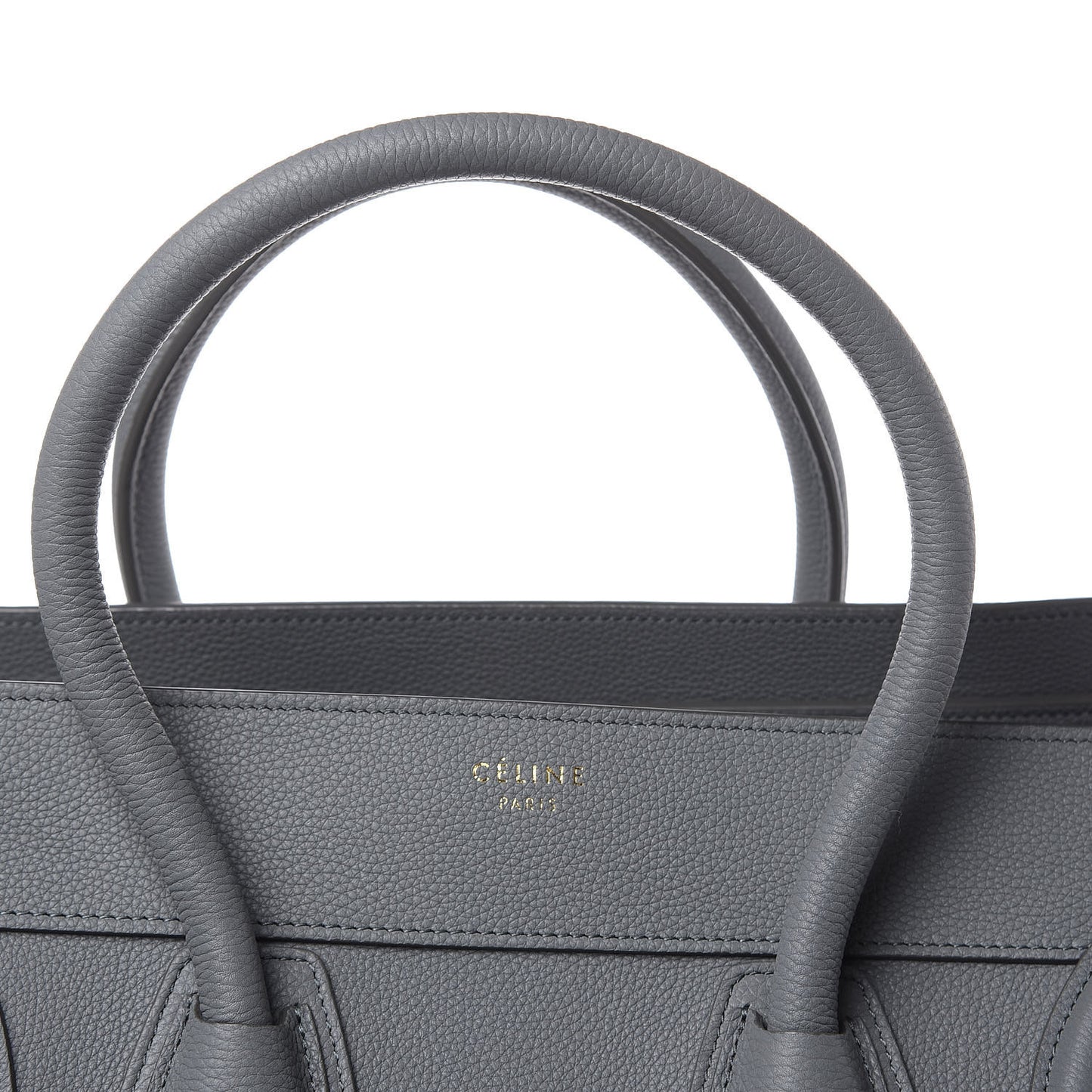 Drummed Calfskin Mini Luggage Kohl