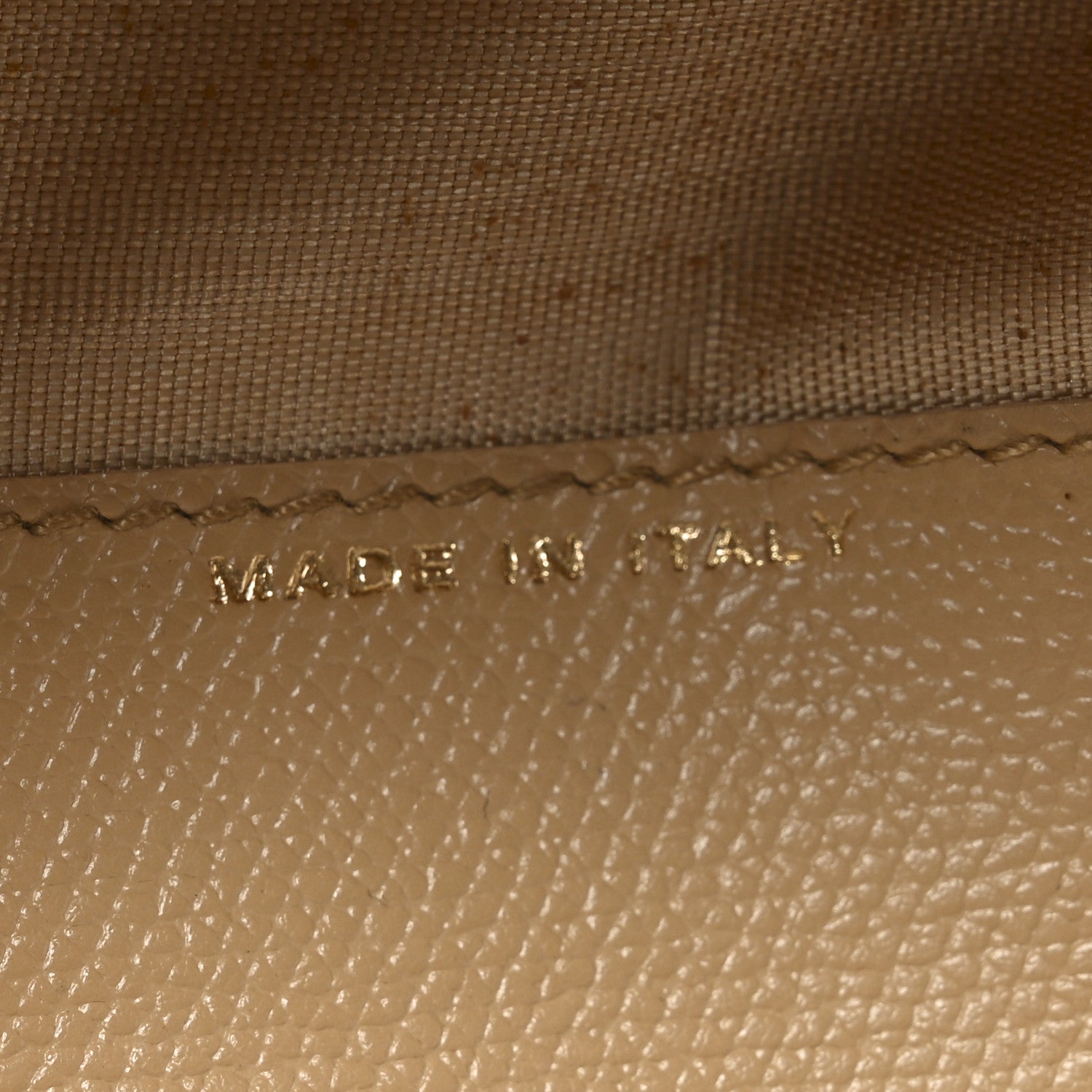Chanel Grained Calfskin CC Button Yen Wallet Beige 7 of 8