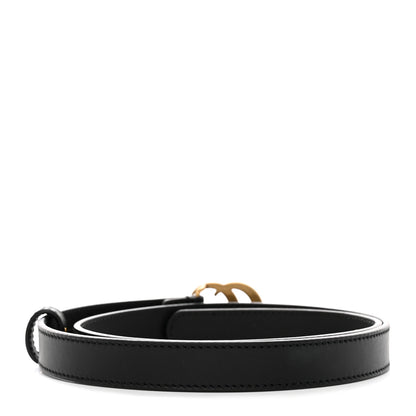Gucci Calfskin Double G 20mm Belt 75 30 Black 2 of 6