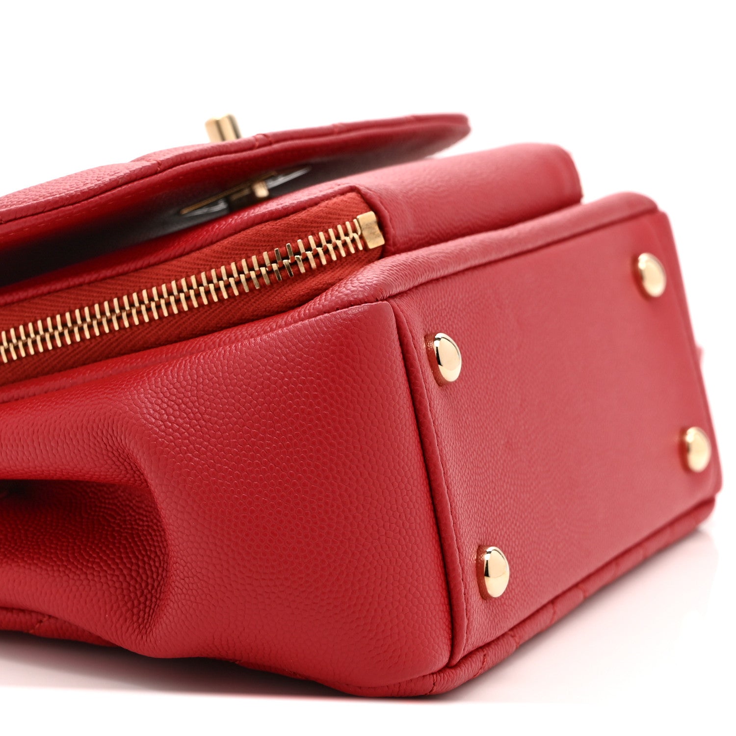 Chanel Caviar Quilted Small Business Affinity Flap Red 9 of 11
