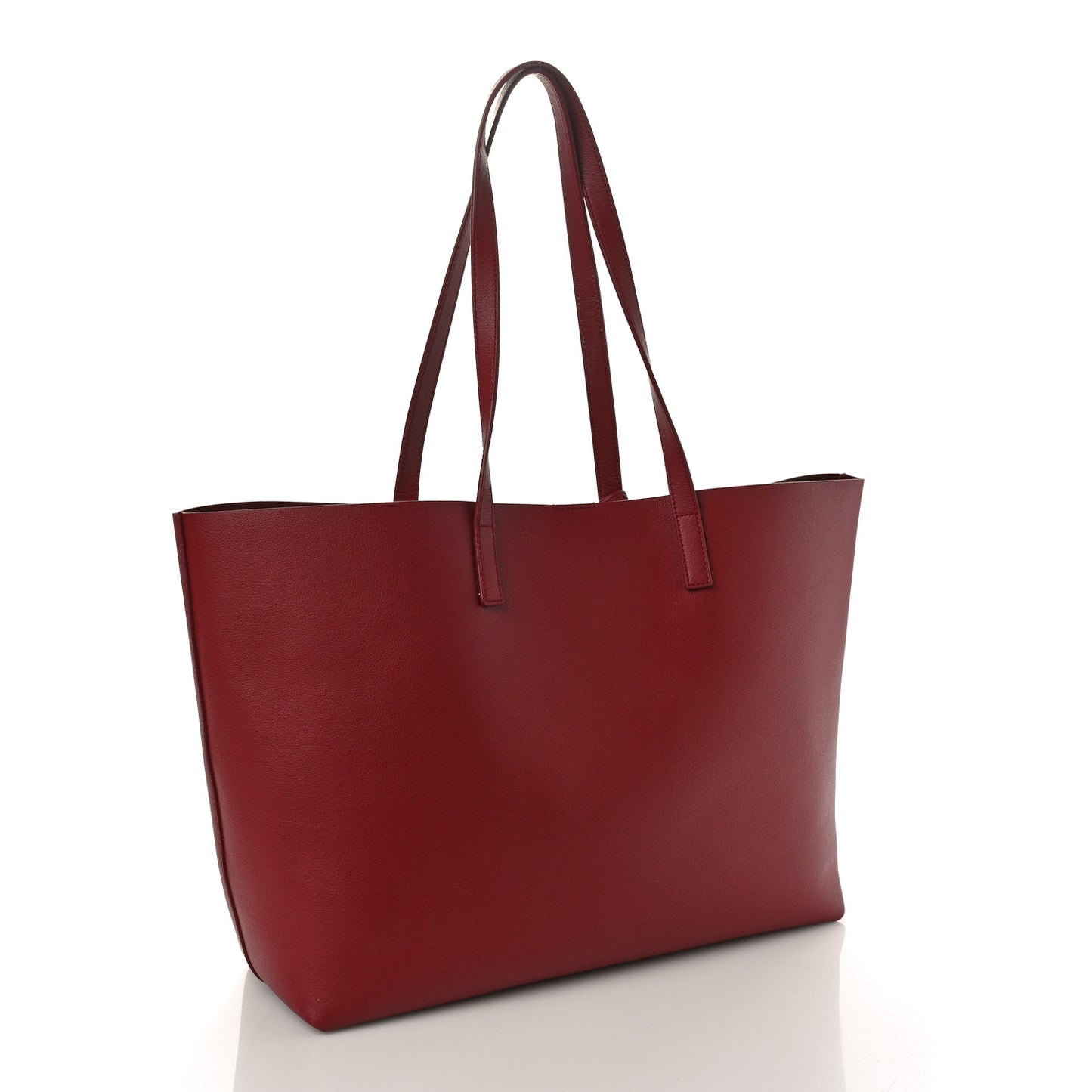 Calfskin Large Shopping Tote Red