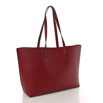 Saint Laurent Calfskin Large Shopping Tote Red 4 of 9