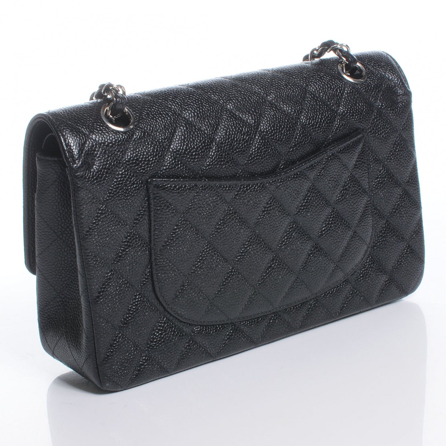 Chanel Caviar Quilted Medium Double Flap Black 3 of 9