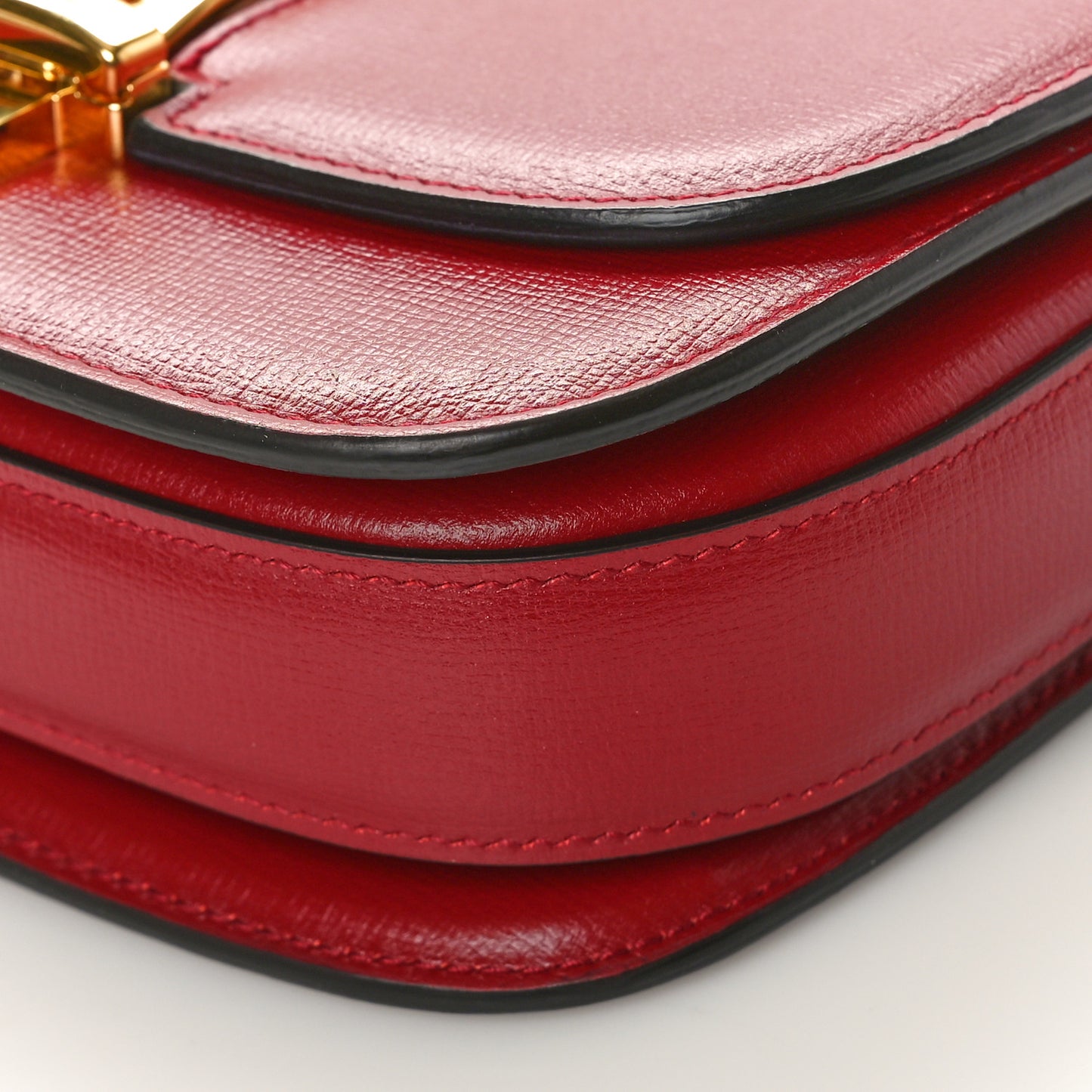 Azalea Calfskin Mini Sylvie 1969 Flap Messenger Bag New Cherry Red