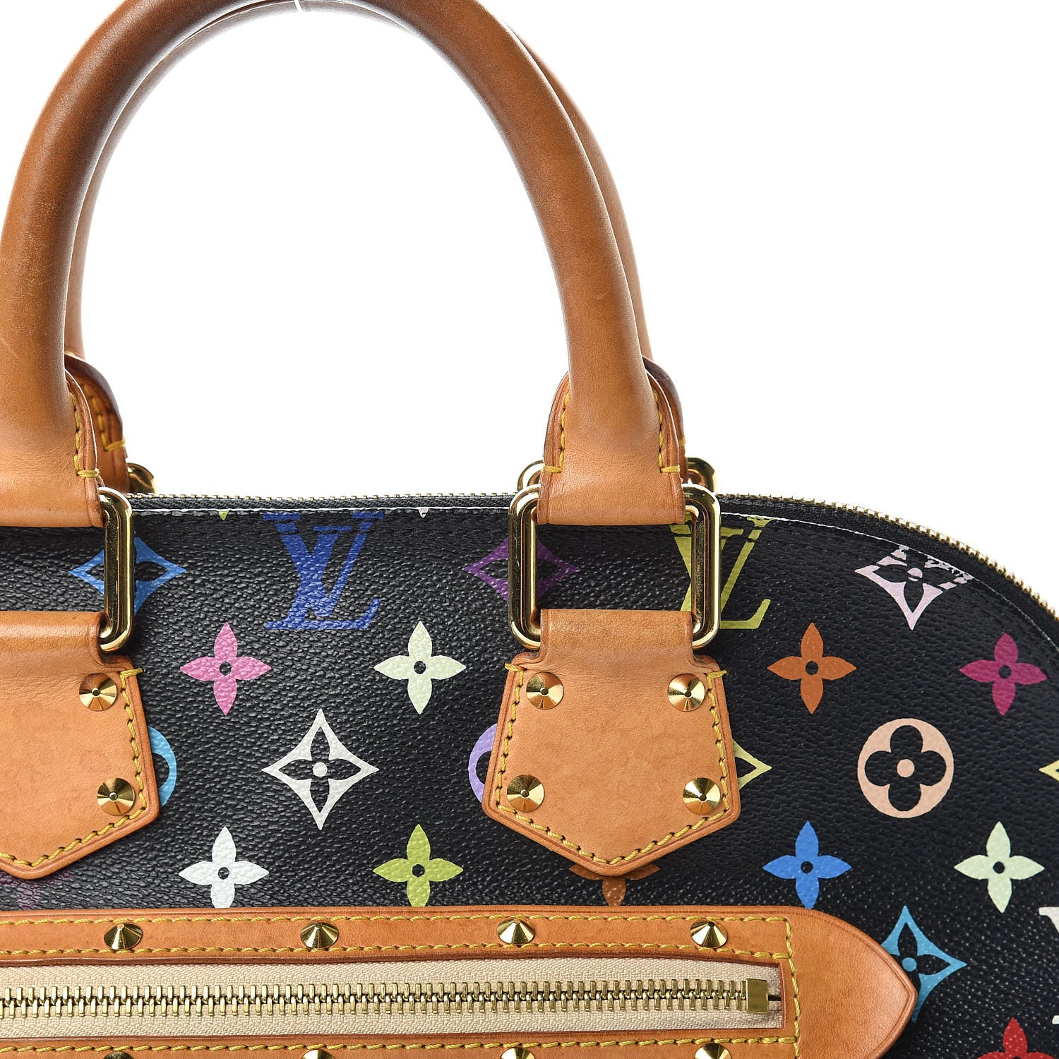Louis Vuitton Monogram Multicolor Alma Black 10 of 15