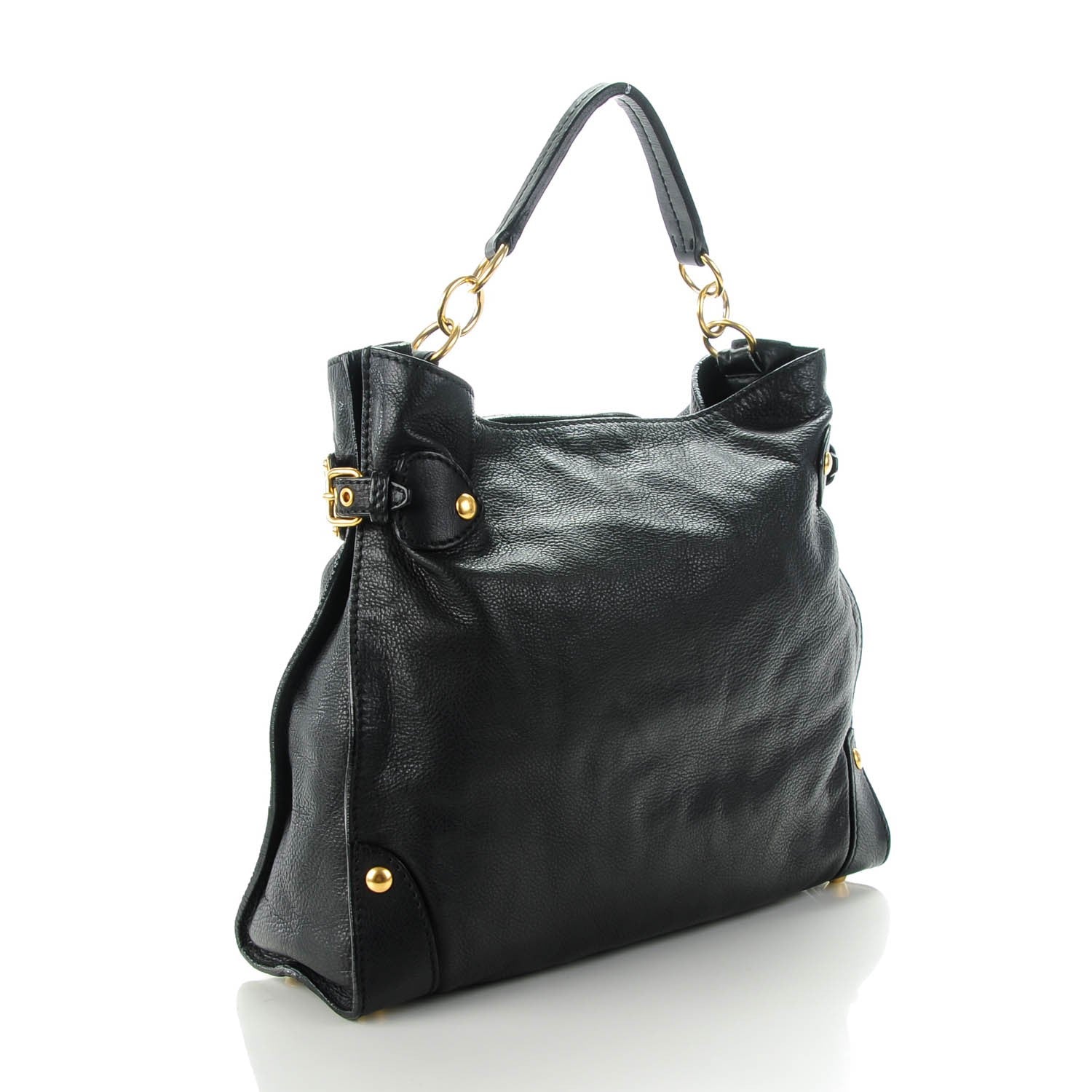 Miu Miu Soft Calf Hobo Nero Black 3 of 7