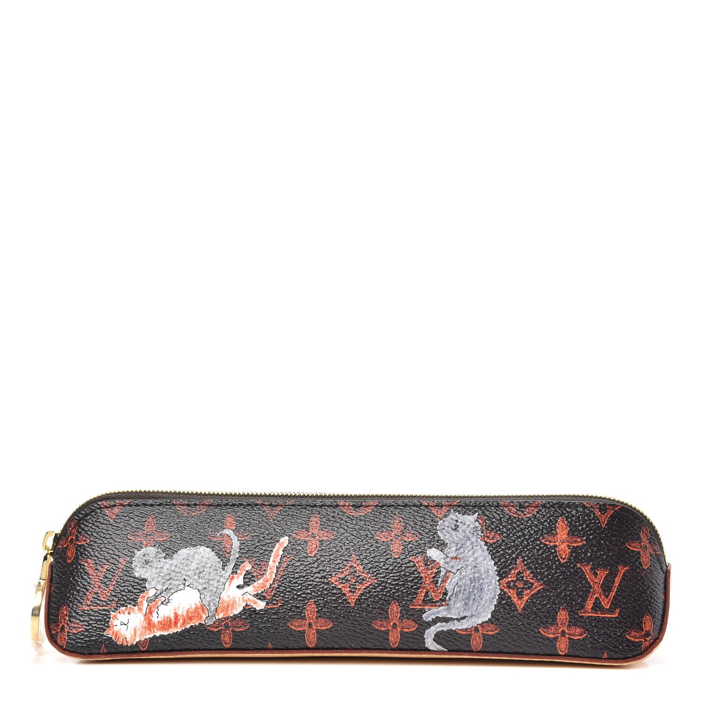 Catogram Elizabeth Pouch Orange Marron