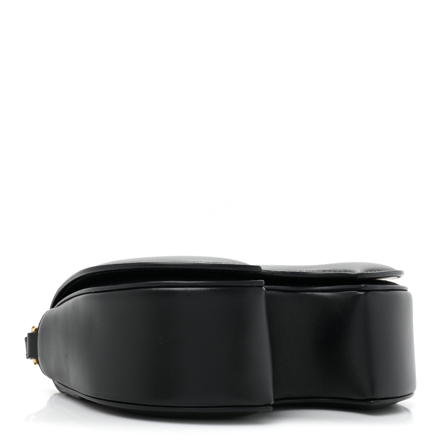 Off-White OFF WHITE Calfskin Burrow Saddle Bag Black 4 of 14