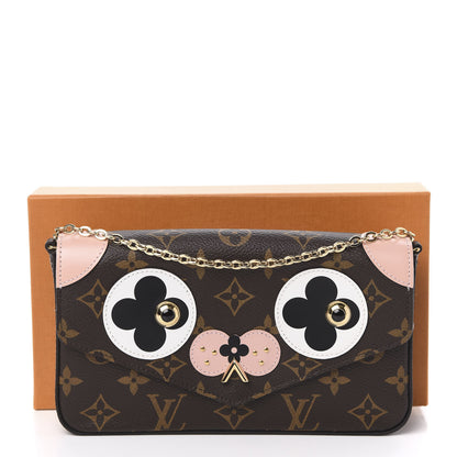 Louis Vuitton Monogram Valentine Dog Pochette Felicie Chain Wallet 11 of 11