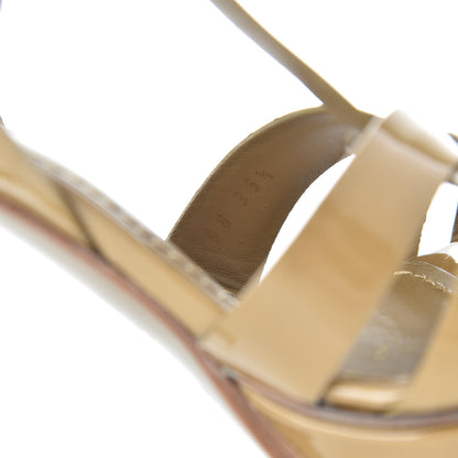 Saint Laurent Patent Tribute 105 Platform Sandals 35.5 Tundra 8 of 16