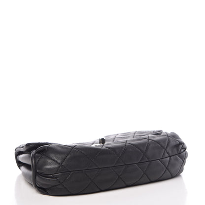 Chanel Grained Calfskin Single Flap Black 4 of 9