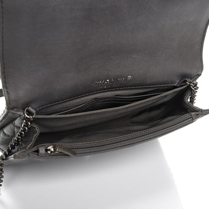 Chanel Calfskin Small Boy Reverso Flap Grey 5 of 11