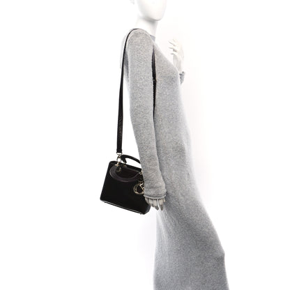 Christian Dior Snakeskin Small Lady Dior Burgundy 2 of 9