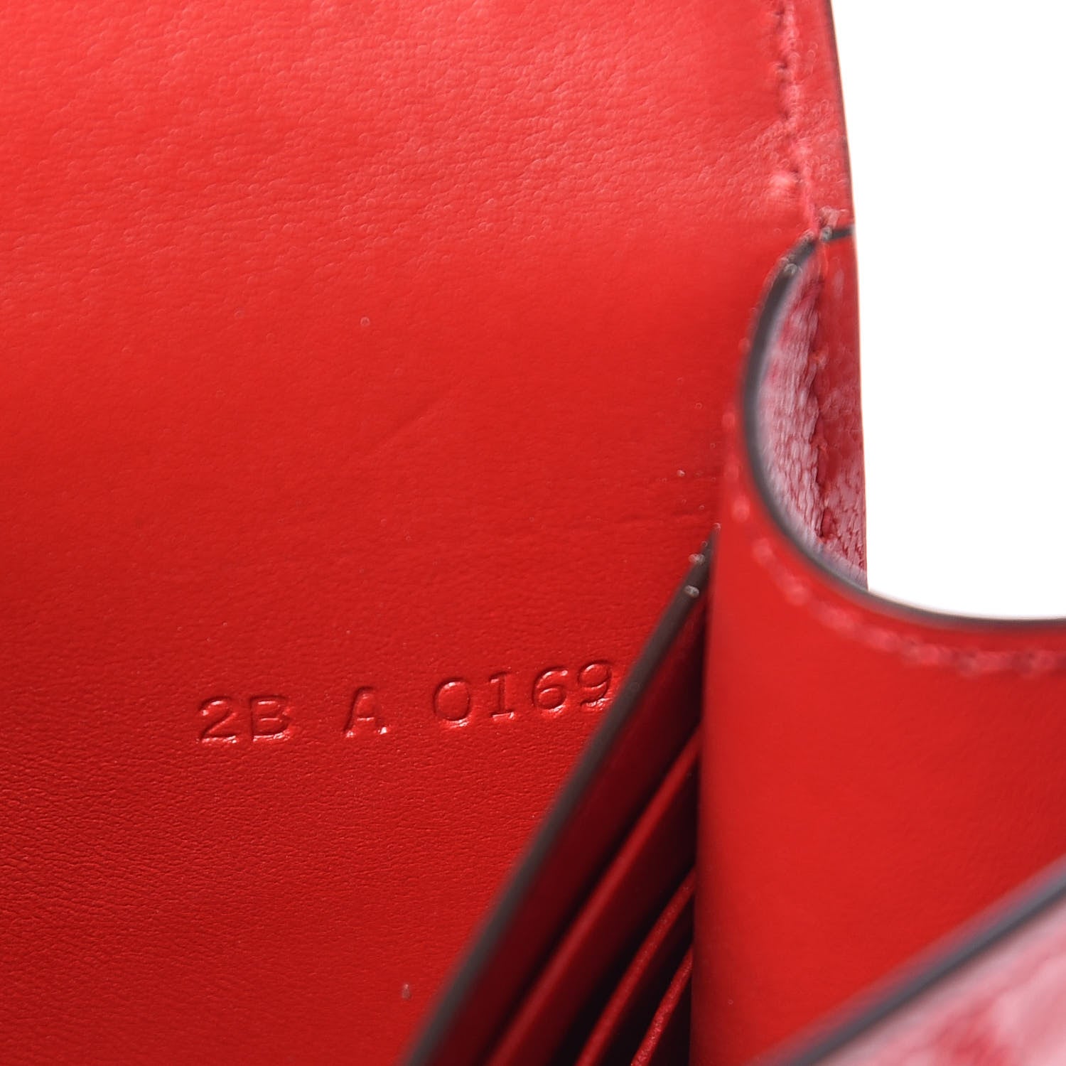 Givenchy Goatskin Quilted GV3 Strap Wallet Vermillon 9 of 12