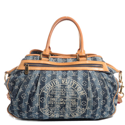 Louis Vuitton Denim Raye Cabas GM 1 of 8