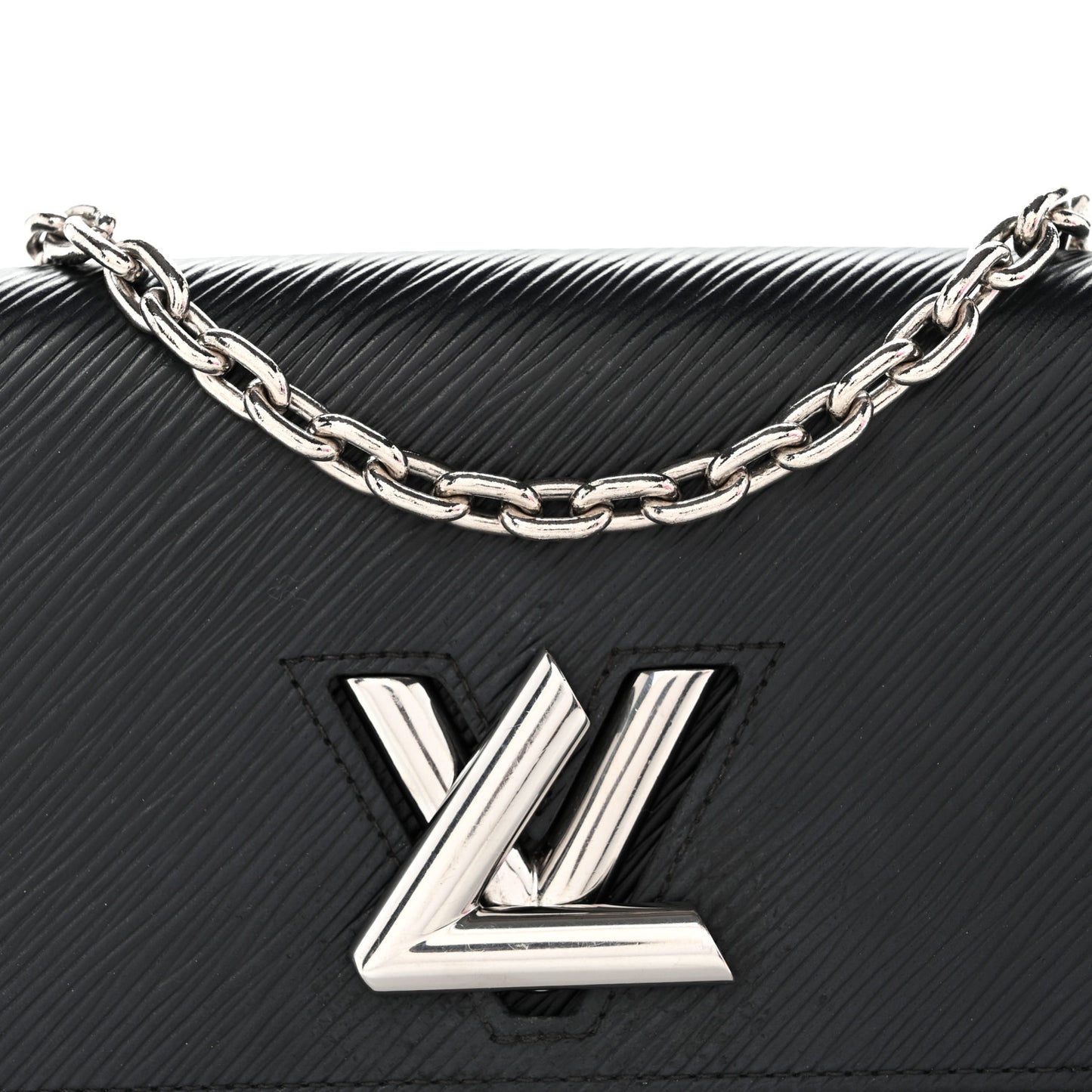 Epi Twist Chain Wallet Black