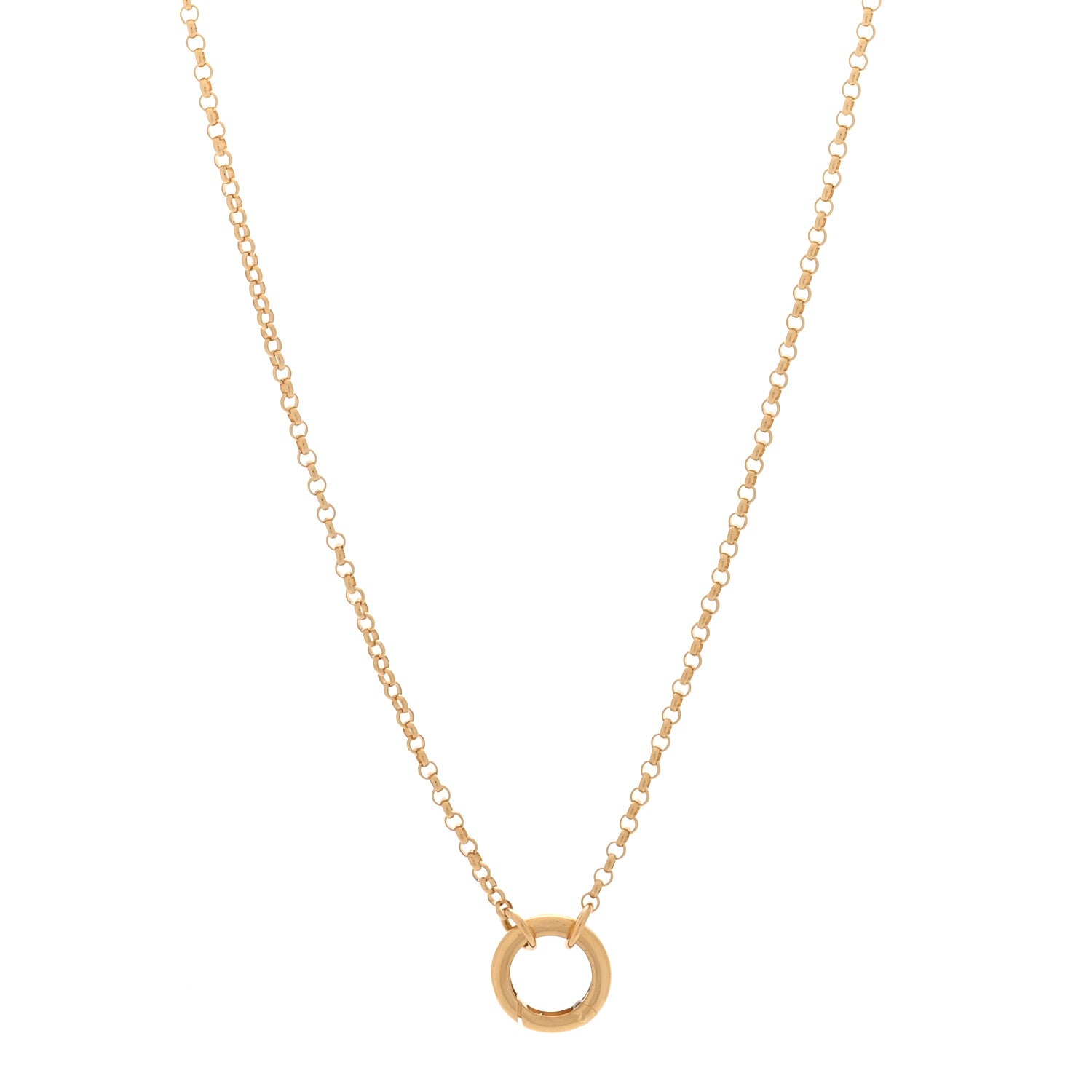 Foundrae 18K Yellow Gold Small Belcher Chain Chubby Annex Link Necklace 1 of 7