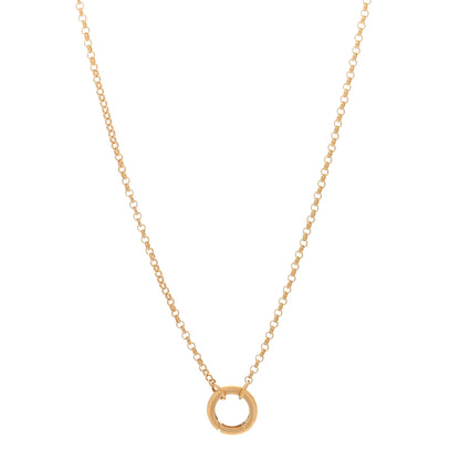 Foundrae 18K Yellow Gold Small Belcher Chain Chubby Annex Link Necklace 1 of 7