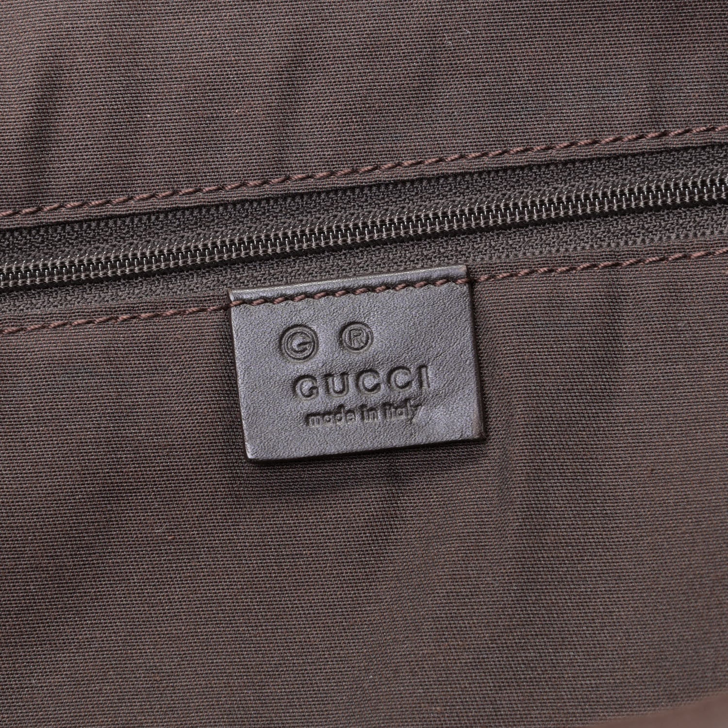 Gucci Monogram Denim Large Tote Brown 5 of 7