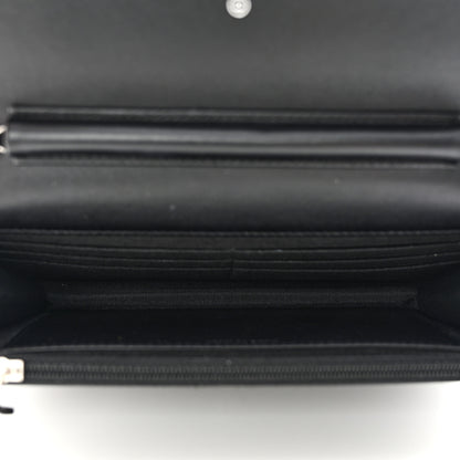 Chanel Patent Quilted Wallet On Chain WOC Black 5 of 12