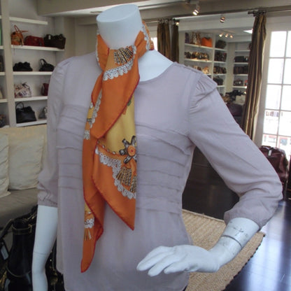 Hermes Silk Paperoles Scarf 90 2 of 8