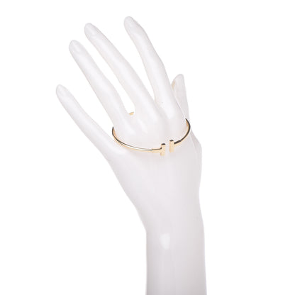 Tiffany 18K Yellow Gold T Wire Bracelet 2 of 4