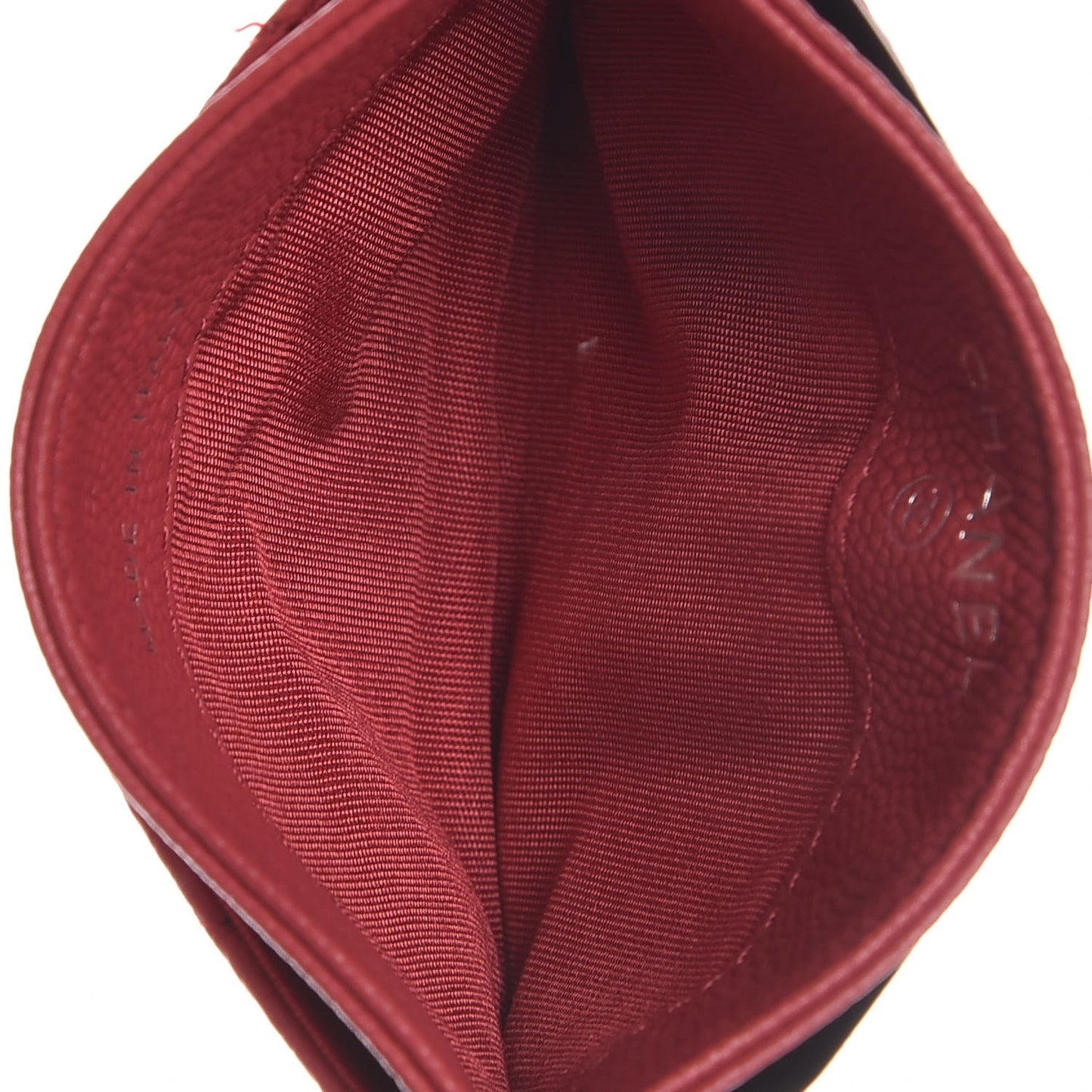 Caviar Quilted Diamond CC Duo Card Holder Dark Pink