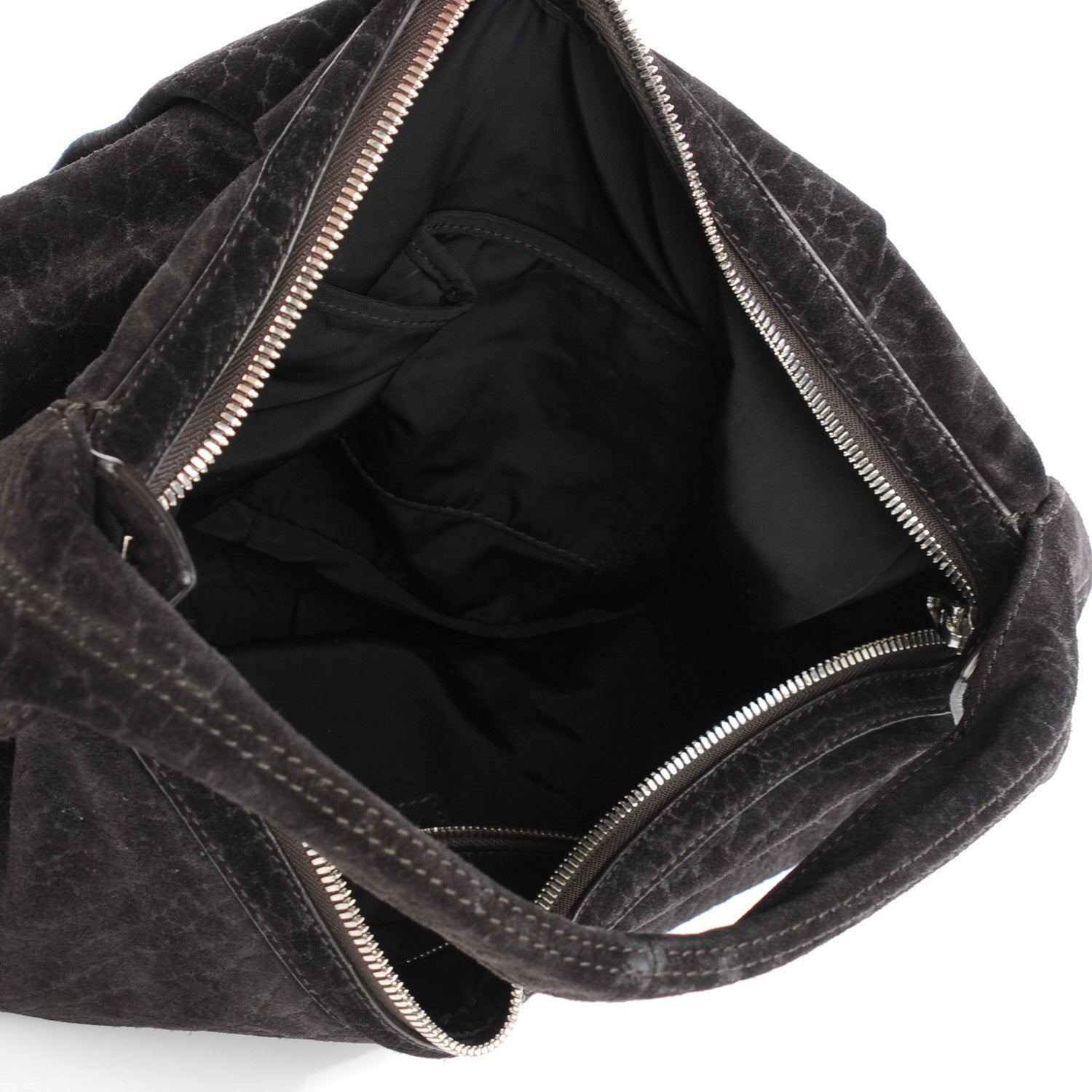 Alexander Wang Crinkled Suede Morgan Hobo Black 5 of 7