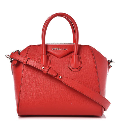 Givenchy Sugar Goatskin Mini Antigona Red 1 of 17