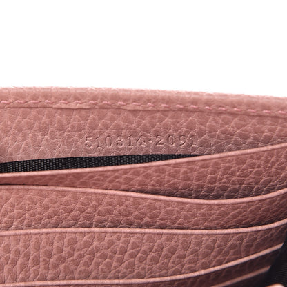 Gucci Dollar Calfskin Interlocking G Chain Wallet Soft Pink 7 of 7