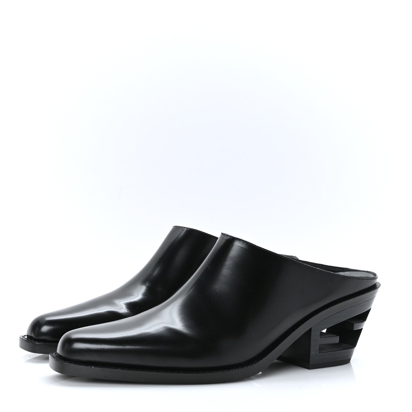Vitello Abrasivato FF Cut Mules 39 Black