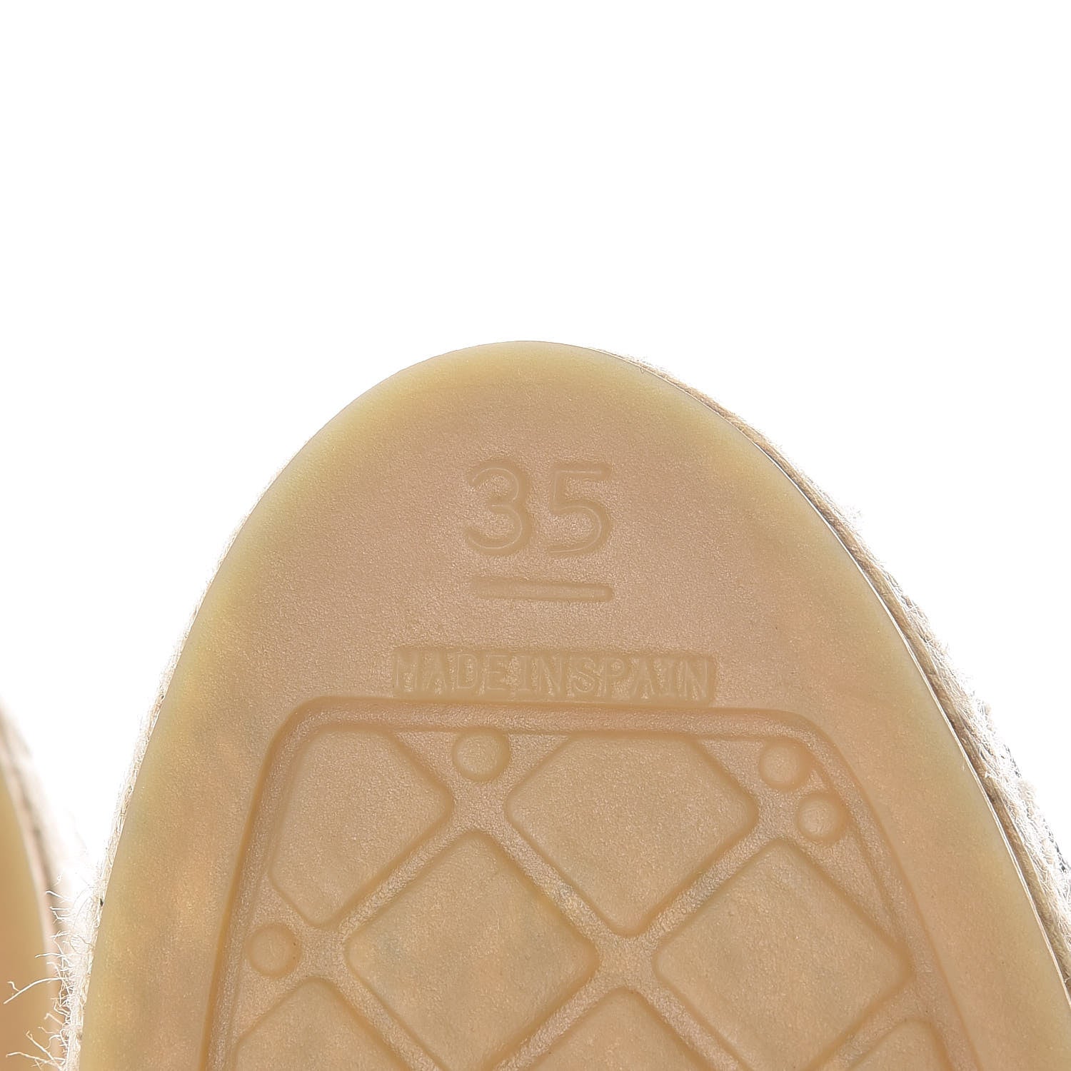 Chanel Lambskin CC Espadrilles 35 Beige Black 9 of 10