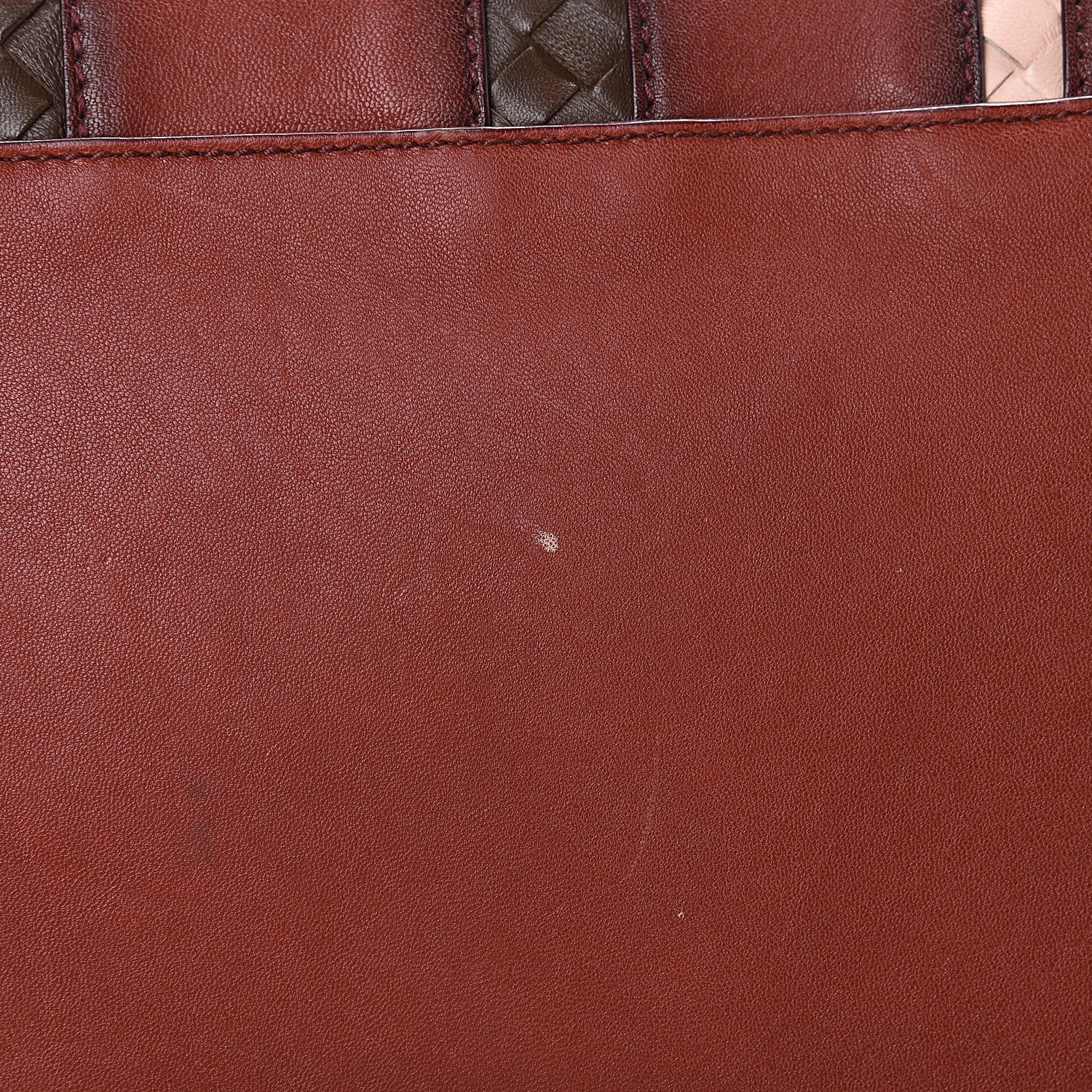 Bottega Veneta Calfskin Nappa Intrecciato Tote Brique Flamingo Truffle 22 of 23
