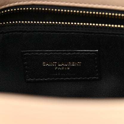 Saint Laurent Lambskin Matelasse Monogram Medium Niki Chain Satchel Dark Beige 7 of 11