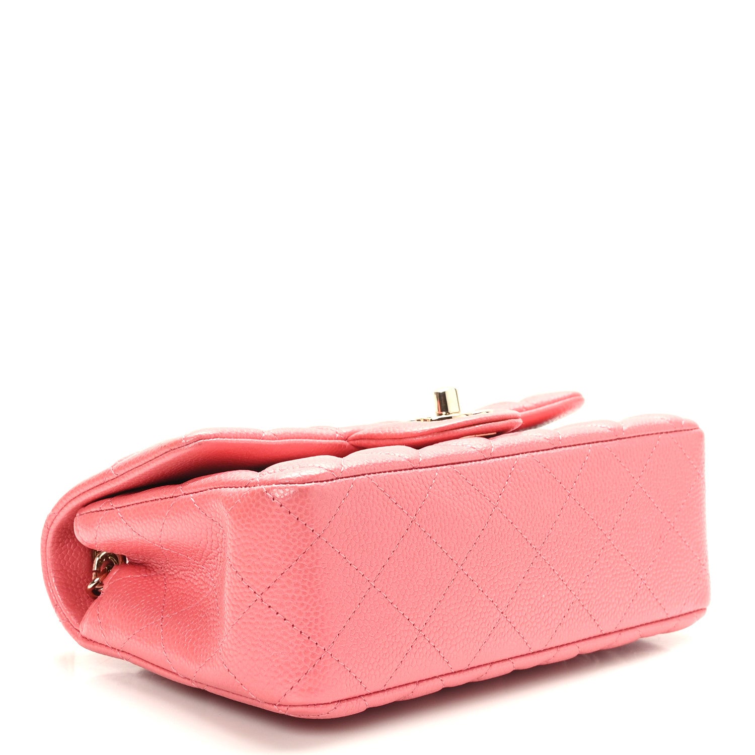 Chanel Caviar Quilted Mini Rectangular Flap Dark Pink 4 of 10
