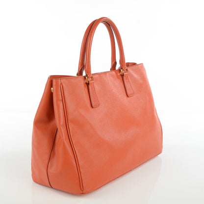 Prada Saffiano Lux Large Tote Papaya 5 of 11